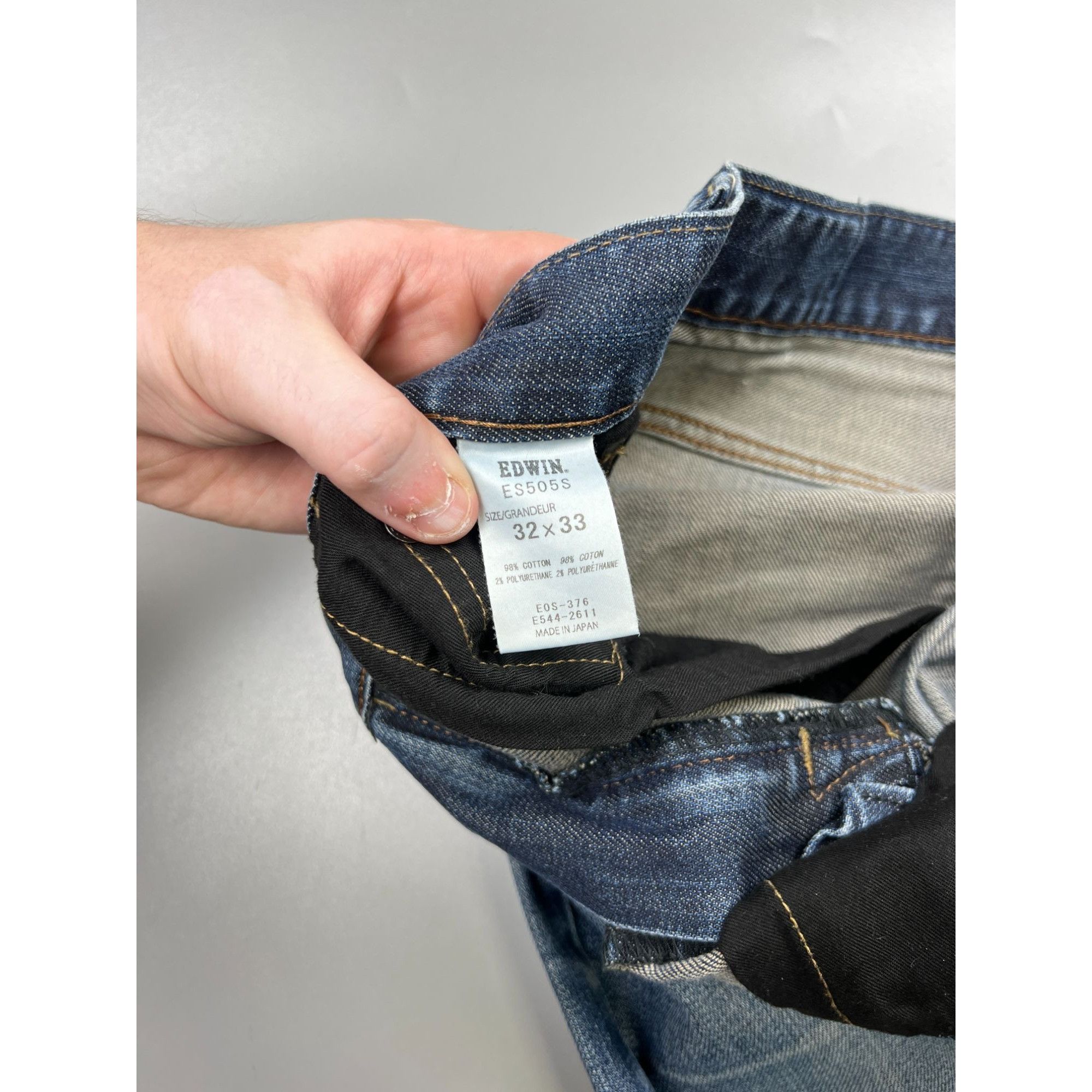 Edwin Edwin ES505S Made in Japan Selvedge Denim Jeans (Y0931) Size US 32 / EU 48 - 8 Thumbnail