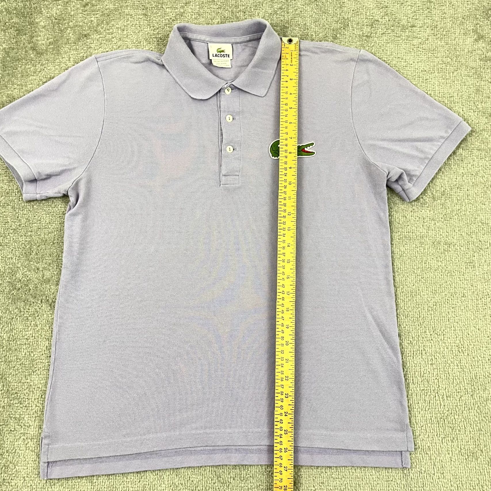 Lacoste VINTAGE Lacoste Polo Shirt Mens Regular Size M Purple Logo 100% Cotton Short Sleeve Polo Golf Tennis White/Preppy Style Size US M / EU 48-50 / 2 - 4 Thumbnail