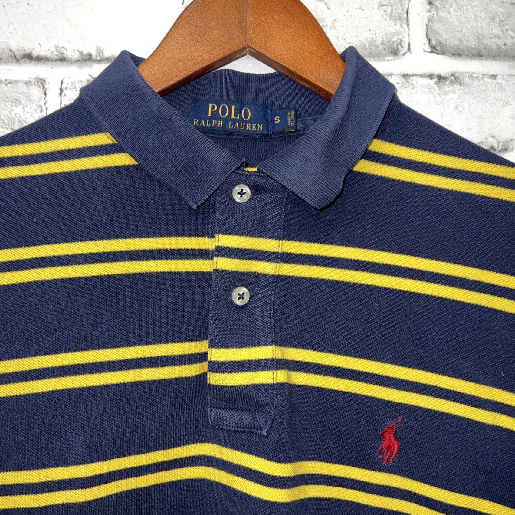Ralph Lauren VINTAGE Ralph Lauren Polo Shirt Men Size S Blue Striped Casual Classic Size US S / EU 44-46 / 1 - 2 Thumbnail