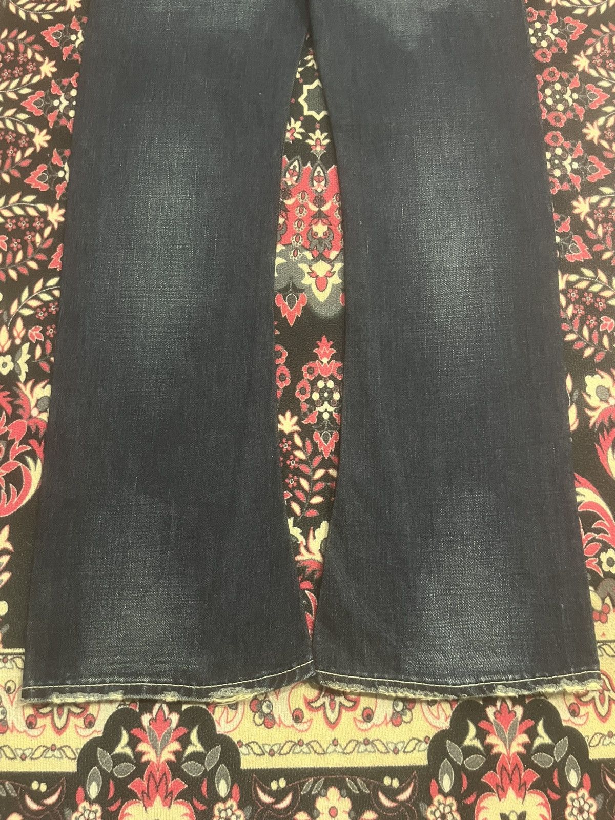 Japanese Brand Japanese Brand Rodeo Crowns Dark Whisker Washed Flare Jeans Size 27" / US 4 / IT 40 - 9 Thumbnail
