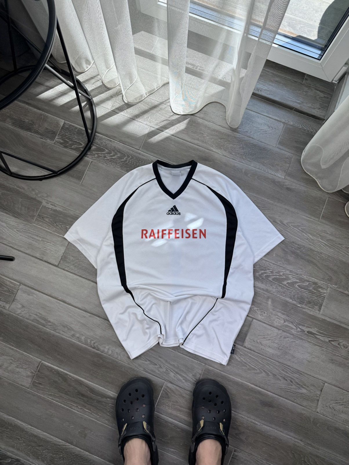 Vintage Soccer Jersey Adidas Raiffeisen 12 Nylon Tee Size US L / EU 52-54 / 3 - 1 Thumbnail