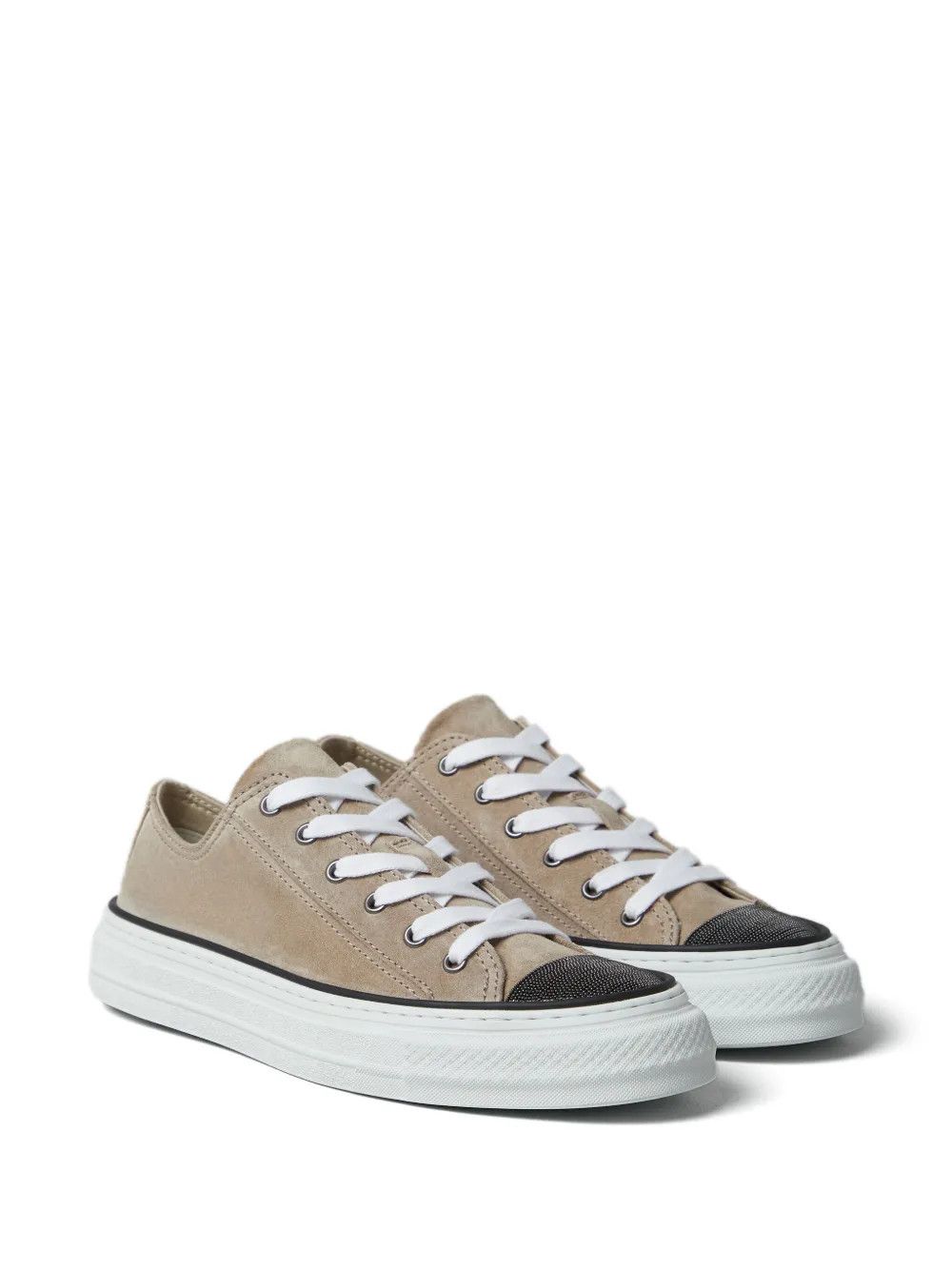 Brunello Cucinelli o1w1db10825 Pair Of Sneakers in Dark Brown Size US 5 / IT 35 - 1 Thumbnail