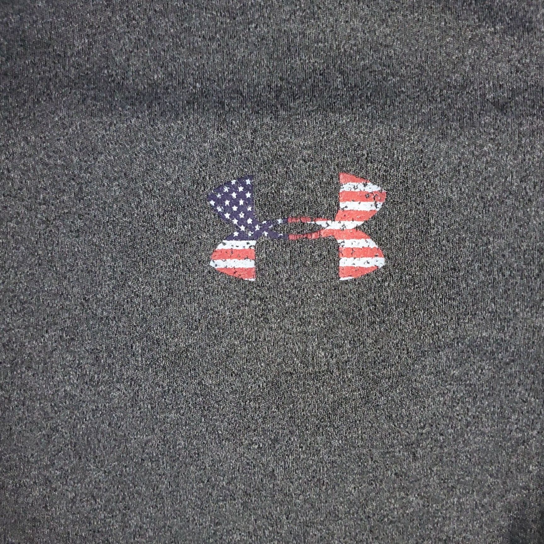 Under Armour Under Armour T-Shirt Mens Short Sleeve Crew Neck Gray USA HeatGear Regular Size M Sports Graphic 90s Modern Mens Size US M / EU 48-50 / 2 - 2 Thumbnail