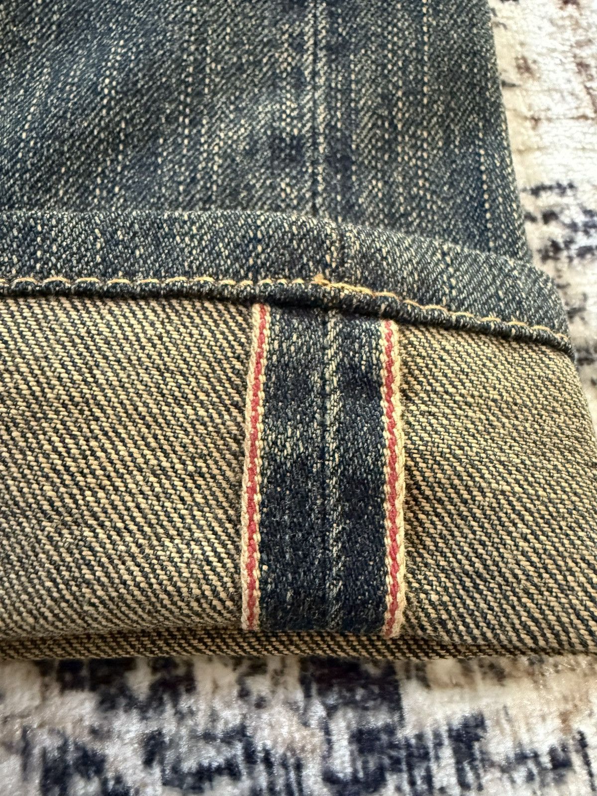 Beams Plus × Orslow Edwin 505 Mud Wash Patina Fade Selvedge Loose Jeans Size US 29 - 5 Thumbnail