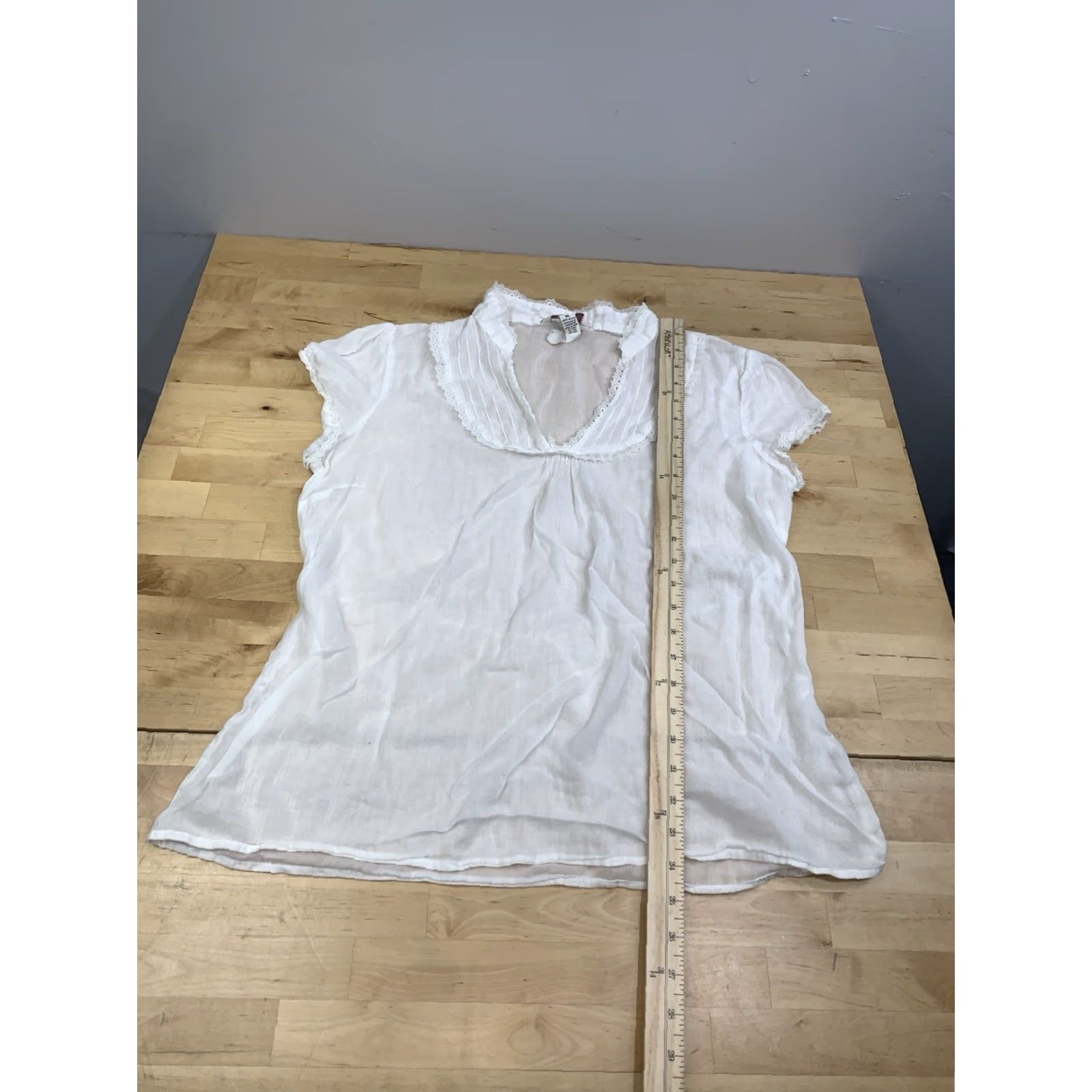 Aeropostale VINTAGE Aeropostale Top Womens XL White Tunic Casual Y2K 12639 Size XL / US 12-14 / IT 48-50 - 5 Thumbnail