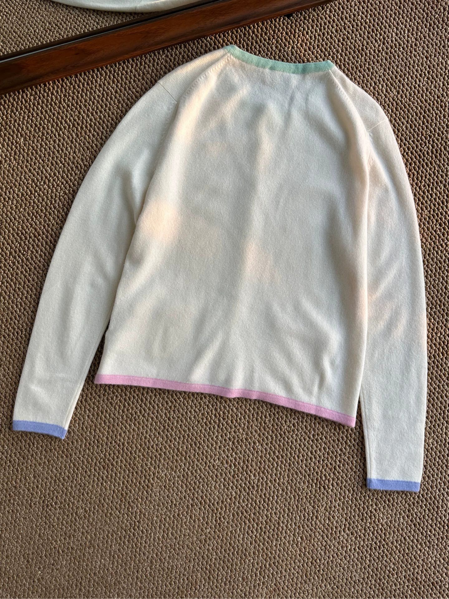 Chanel Chanel macaron cashmere knit cardigan women's colorful Size M / US 6-8 / IT 42-44 - 5 Thumbnail