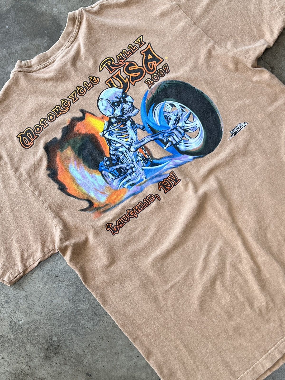 Vintage Vintage 2007 Motorcycle Rally Skull Tee Sz. Large Size US L / EU 52-54 / 3 - 1 Thumbnail