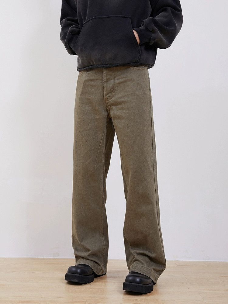 Jean washed faded y2k baggy bootcut flared yuppie jeans Size US 30 / EU 46 - 5 Thumbnail