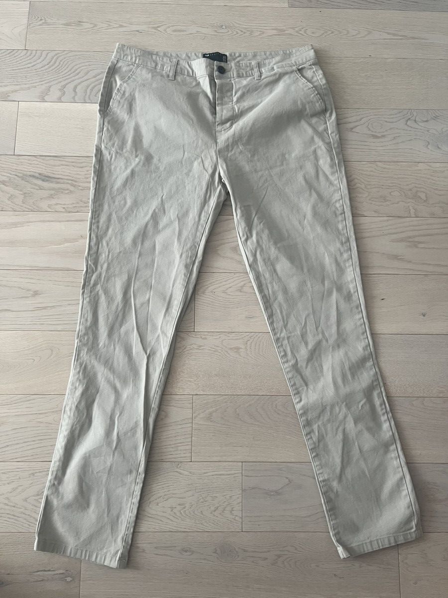 Asos ASOS DESIGN Sand-Colored Trousers – Size 36x34 Size US 36 / EU 52 - 1 Thumbnail