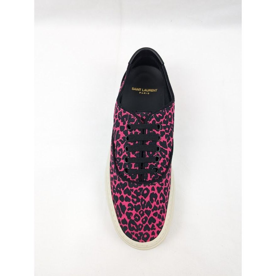 Saint Laurent Paris o1rshd1 Women's Venice Low Top SL Sneakers in Fuxia Nero Size US 10 / IT 40 - 6 Thumbnail