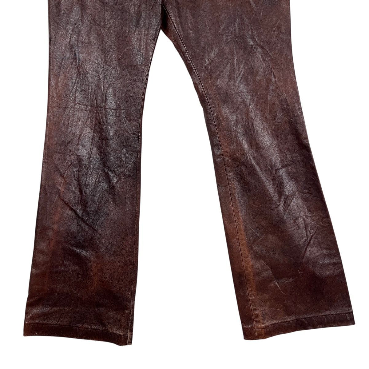 Japanese Brand 🔥 BIGLIDUE LEATHER TROUSER PANT MADE IN JAPAN Size US 29 - 4 Thumbnail