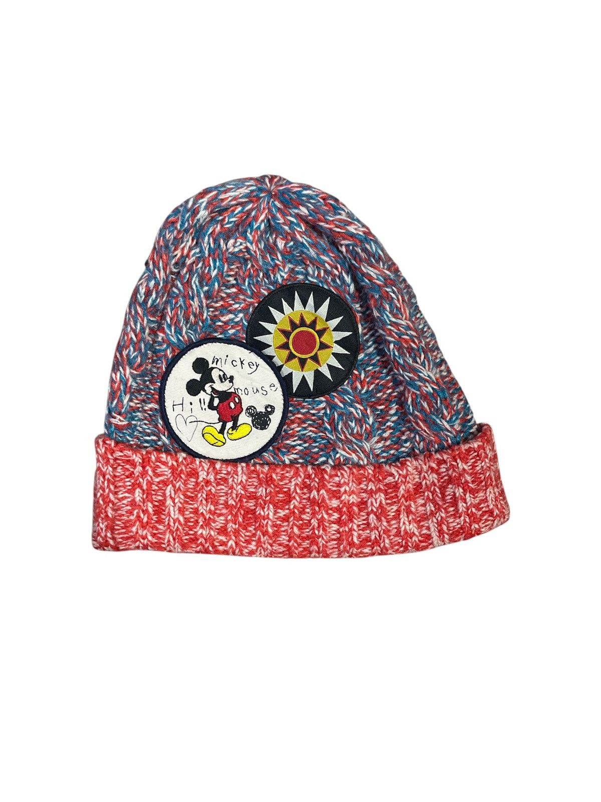 Disney × Japanese Brand Vtg Denim Dungaree X Mickey Mouse knitted Beanie Size ONE SIZE - 6 Thumbnail