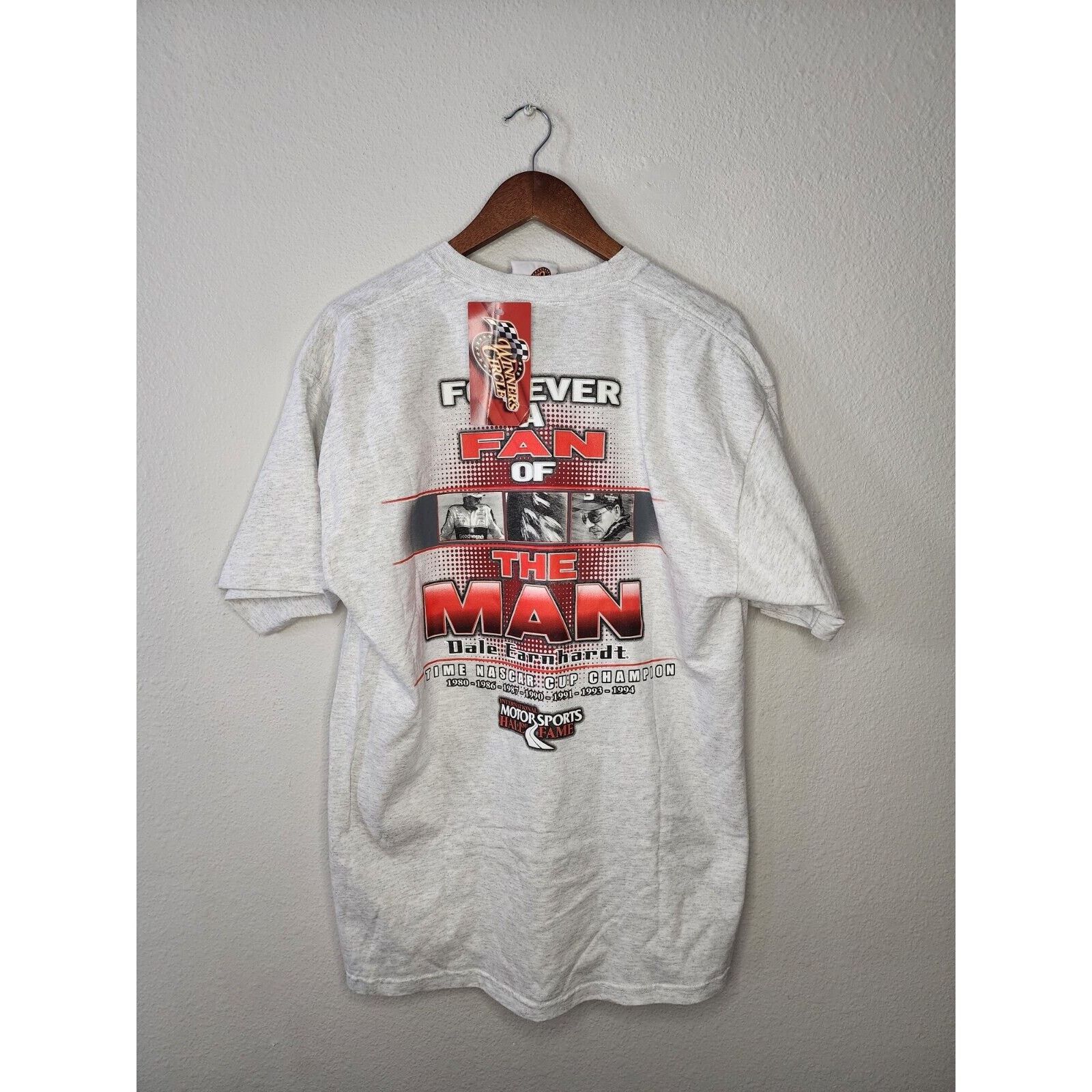 Chase Authentics Vintage Dale Earnhardt Hall of Fame NASCAR Gray Tee XL Size US XL / EU 56 / 4 - 1 Thumbnail