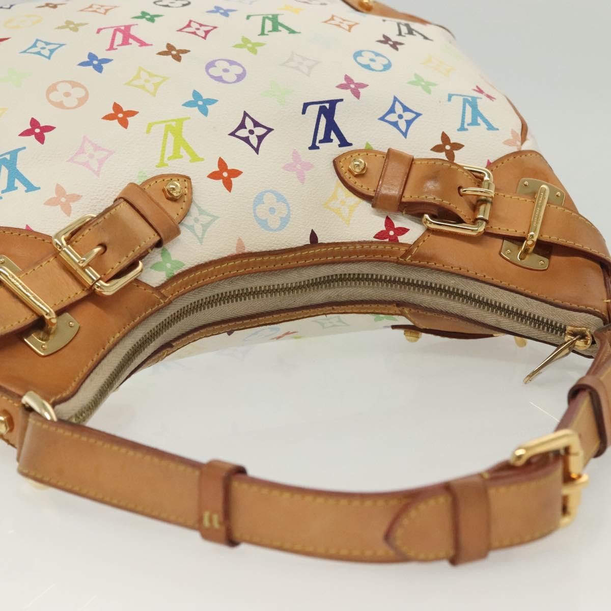 Louis Vuitton LOUIS VUITTON Monogram Multicolor Greta Hand Bag White Size ONE SIZE - 6 Thumbnail