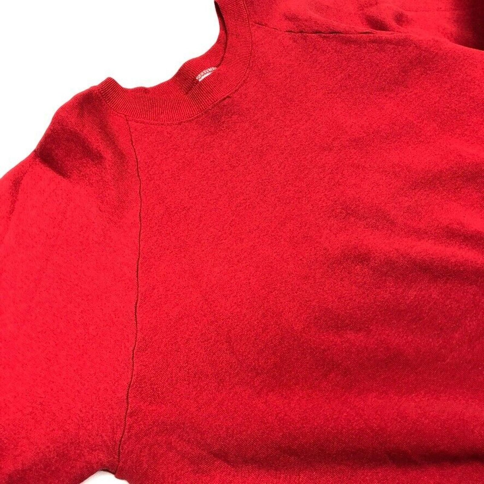 Fruit Of The Loom × Vintage Vintage 90s FOTL Red Crewneck Sweater Pullover size XXL 2XL Size US XXL / EU 58 / 5 - 3 Thumbnail