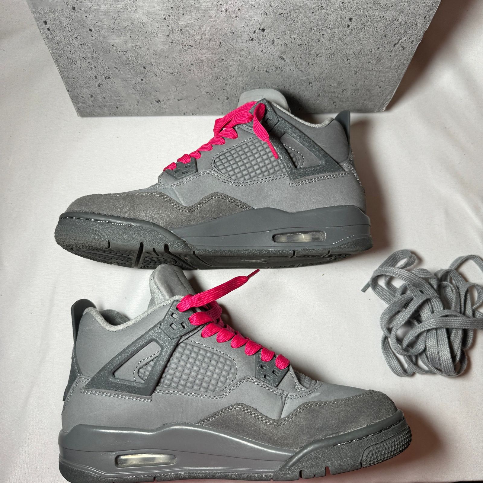 Jordan Brand × Nike Size 5 Nike Air Jordan 4 Retro SE GS Wet Cement Men's Shoes Size US 5 / EU 37 - 3 Thumbnail