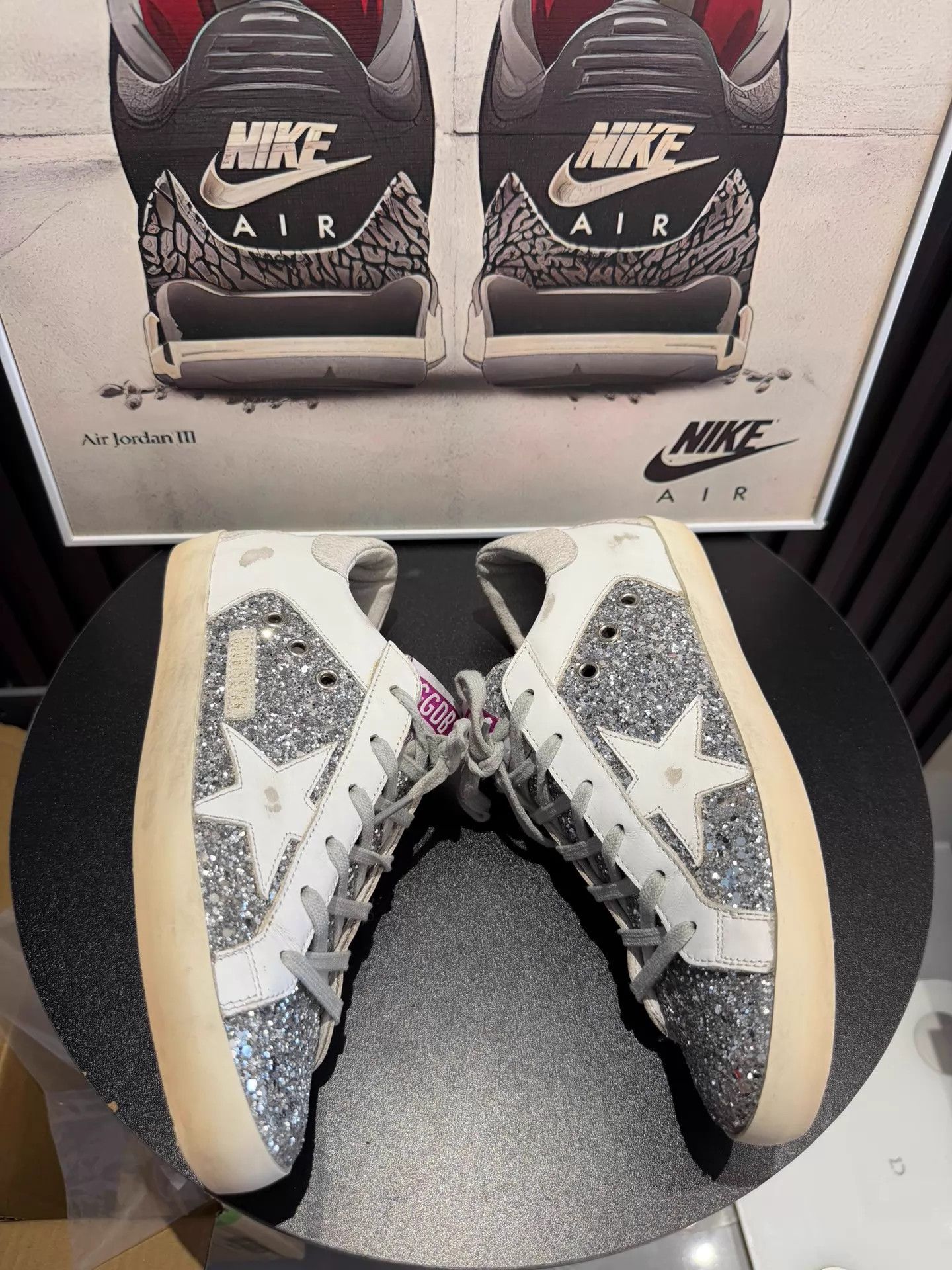 Golden Goose Golden Goose Superstar Worn Crystal White Shoes 38 Size US 7.5 / IT 37.5 - 3 Thumbnail