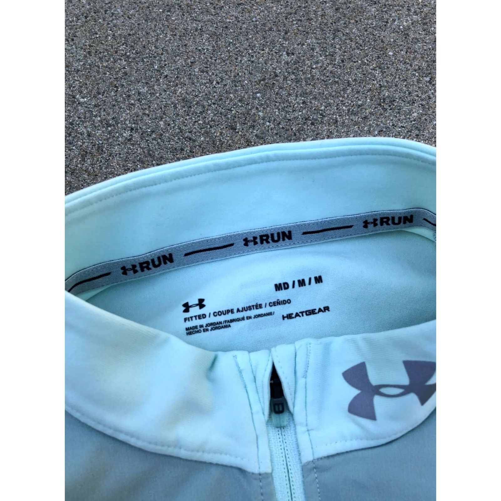 Under Armour UNDER ARMOUR RUN Shirt Women's M HeatGear Long Sleeve Thumb Holes Blue Size M / US 6-8 / IT 42-44 - 4 Thumbnail