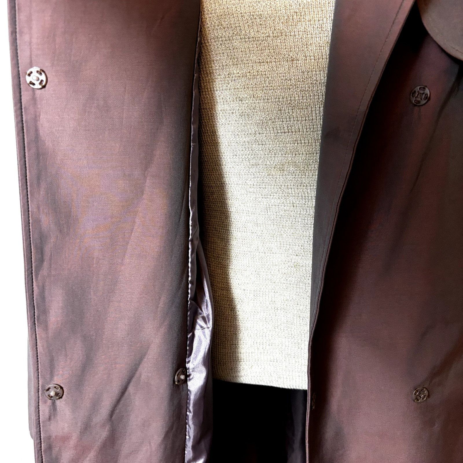 Other YULI Women's Size S-M US Fit Collared Trench Coat Brown Lon Size S / US 4 / IT 40 - 8 Thumbnail