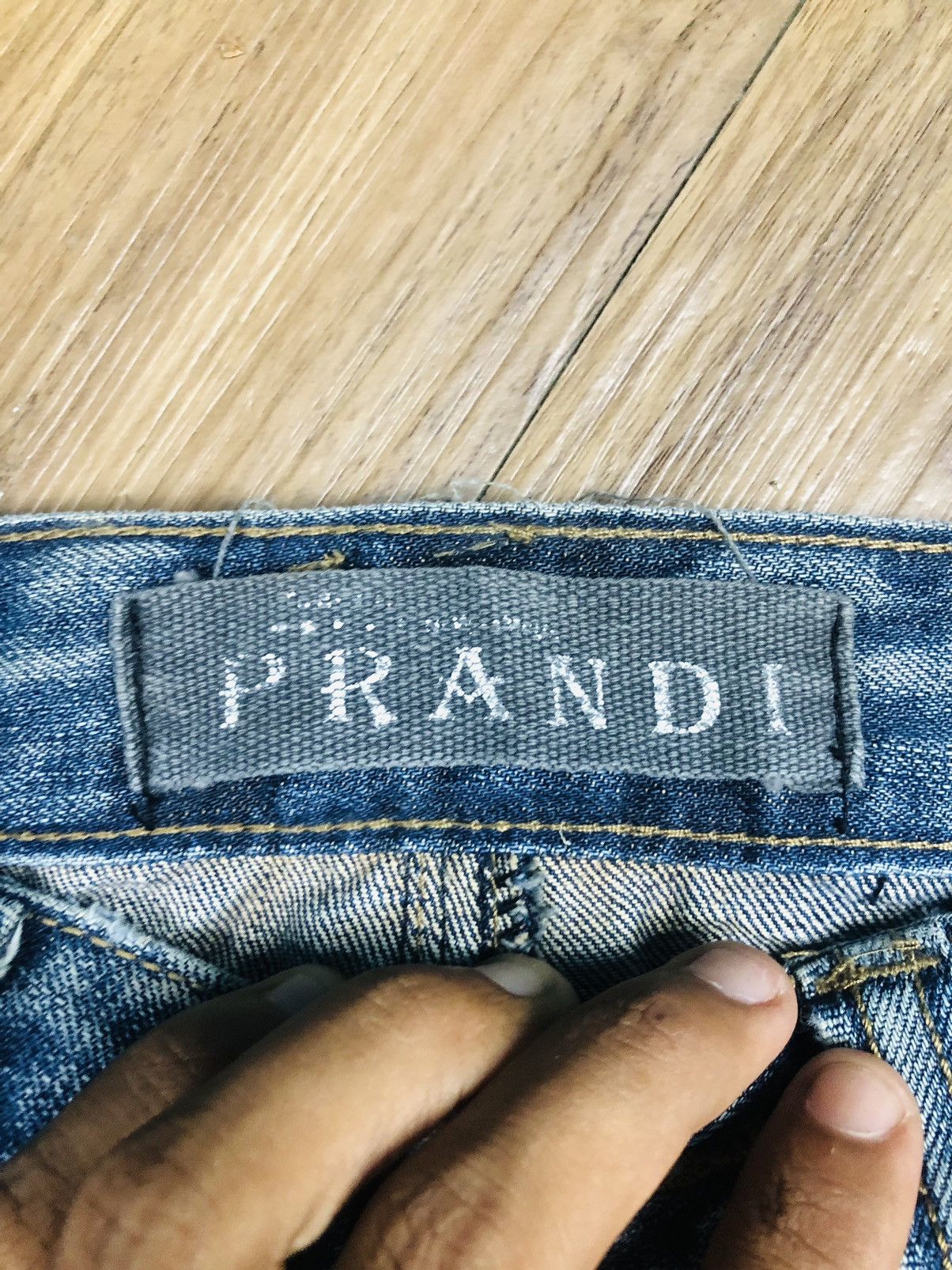 PRANDI Distressed Jeans PDL Denim - Whiskering Wash (38)