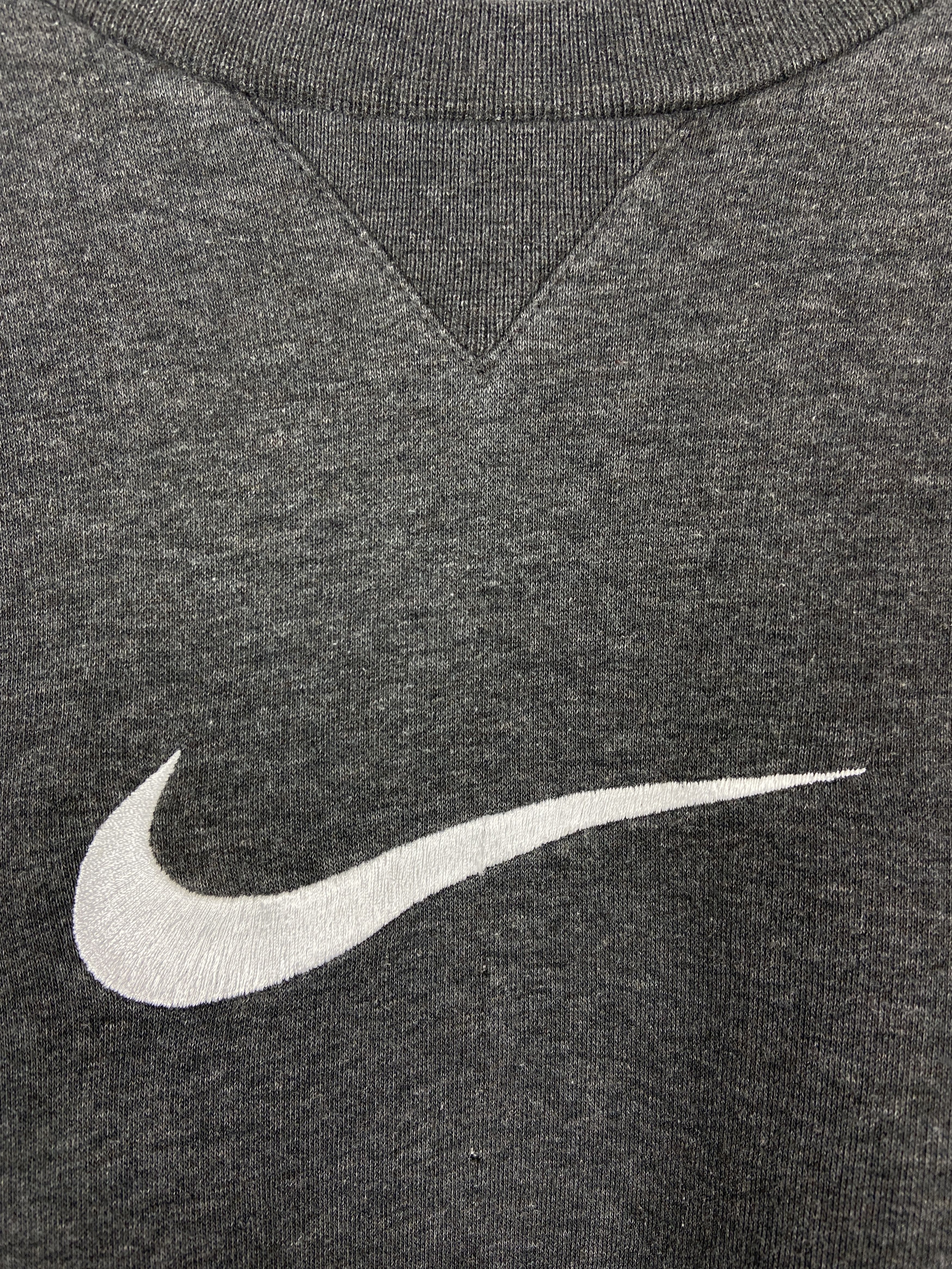 Nike 90s Vintage Nike Big Center Swoosh Logo Sweatshirt Crewneck Size US M / EU 48-50 / 2 - 2 Thumbnail
