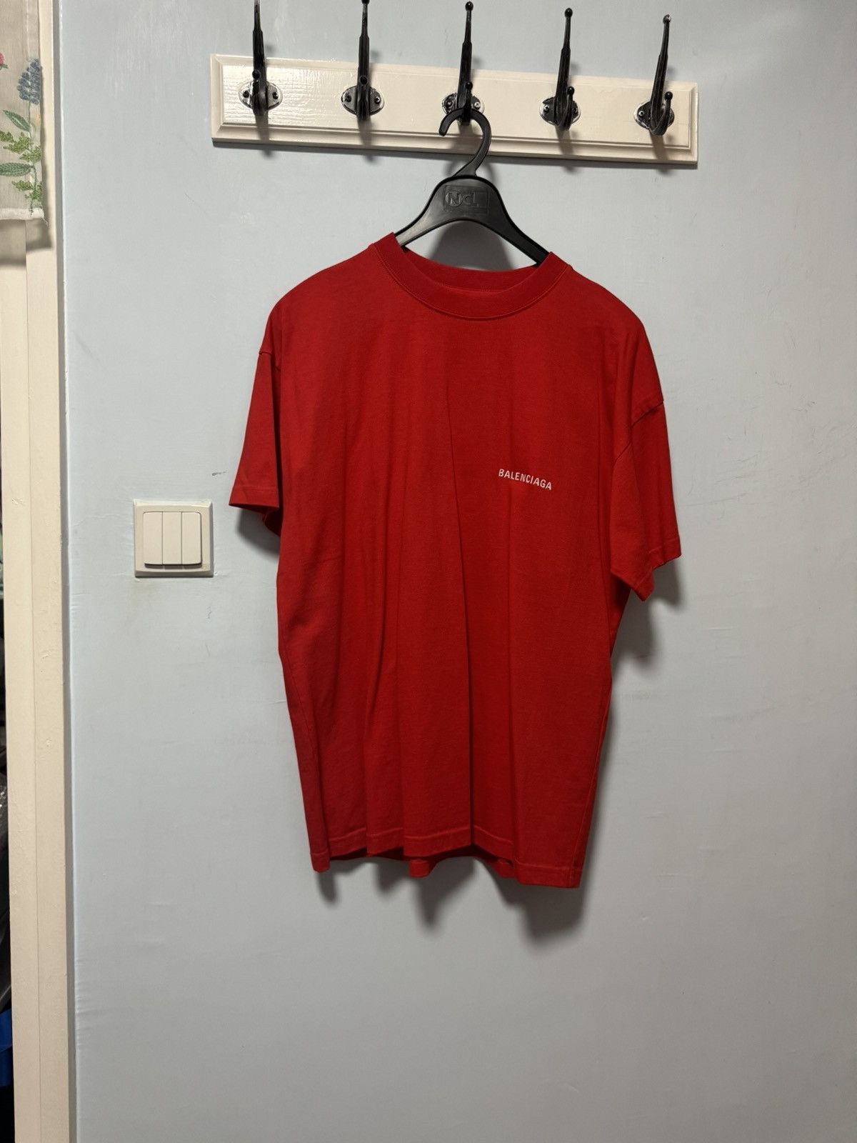 image of Balenciaga T-Shirt in Red, Men's (Size XS)