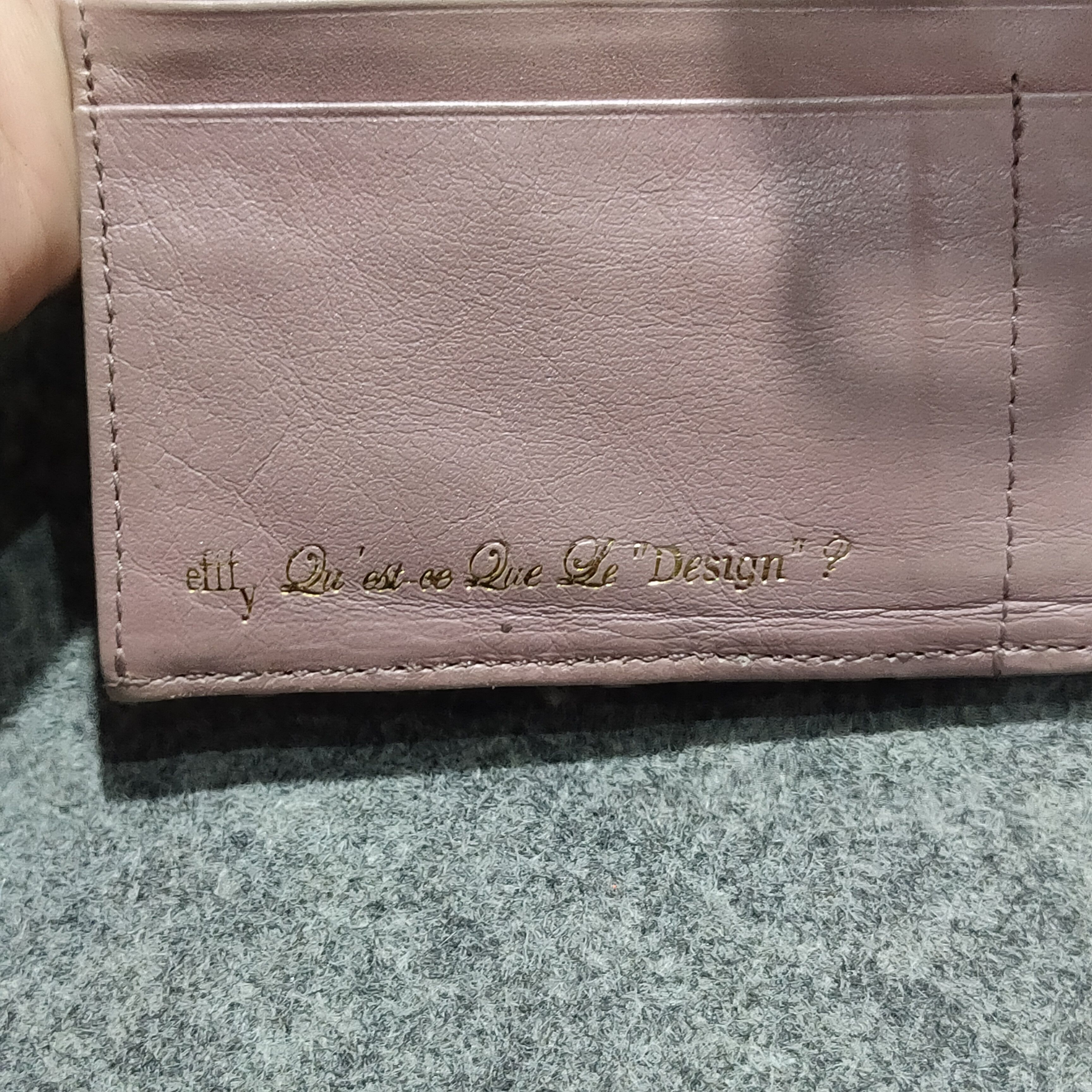 Other 🔥Qu'est ce Que Le “Design”? genuine leather long wallet Size ONE SIZE - 5 Thumbnail