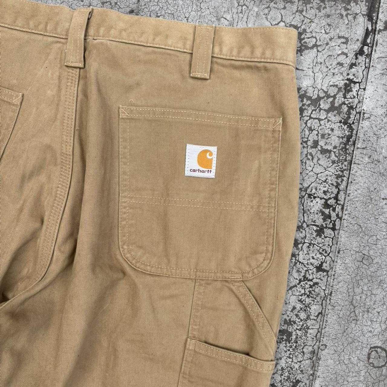 Carhartt Carhartt Khaki Flannel Lined Fit Carpenter Work Pants Size US 34 / EU 50 - 4 Thumbnail