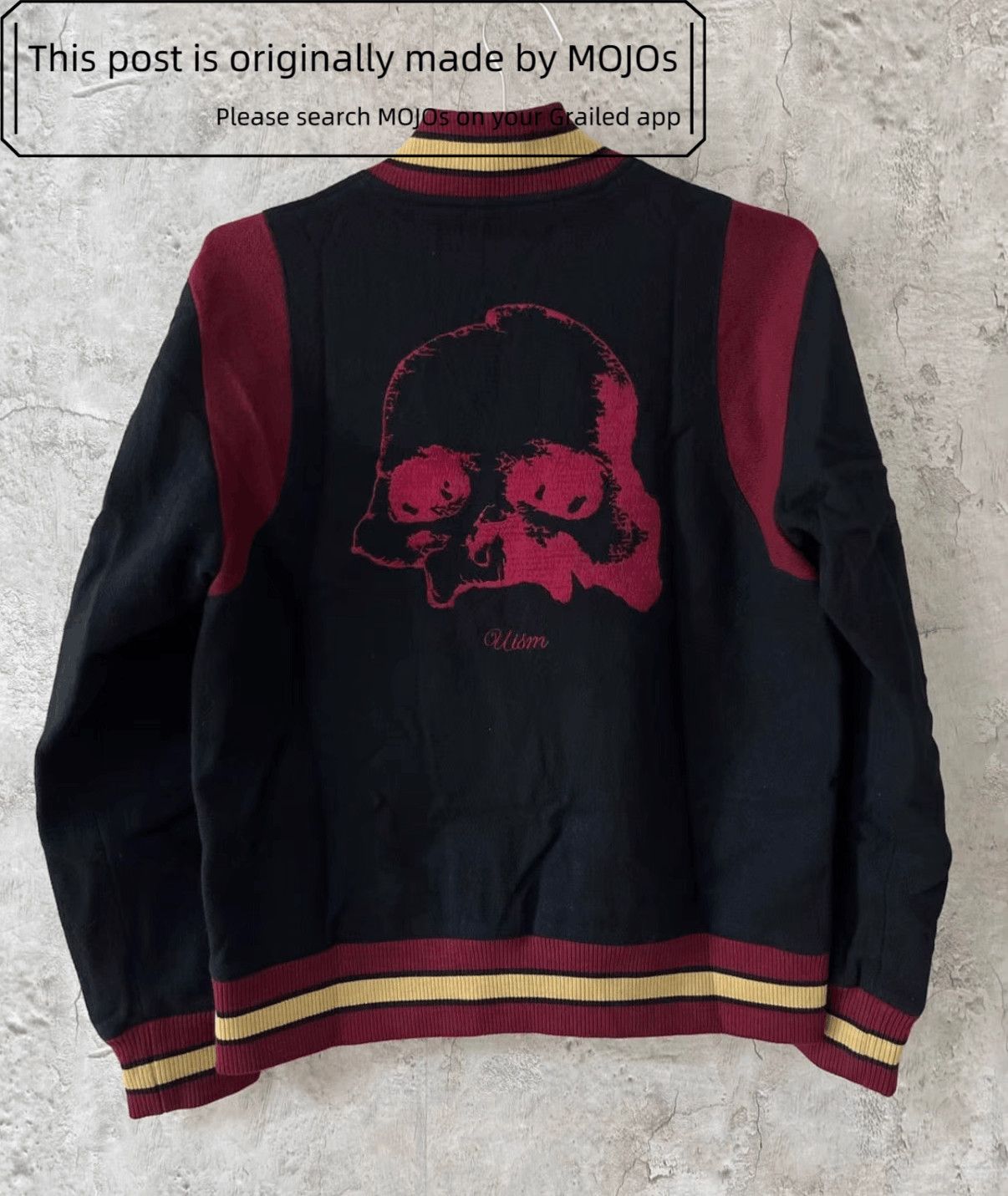 Sz M Undercover 04AW But Beautiful Skull Stitch Teddy Jacket