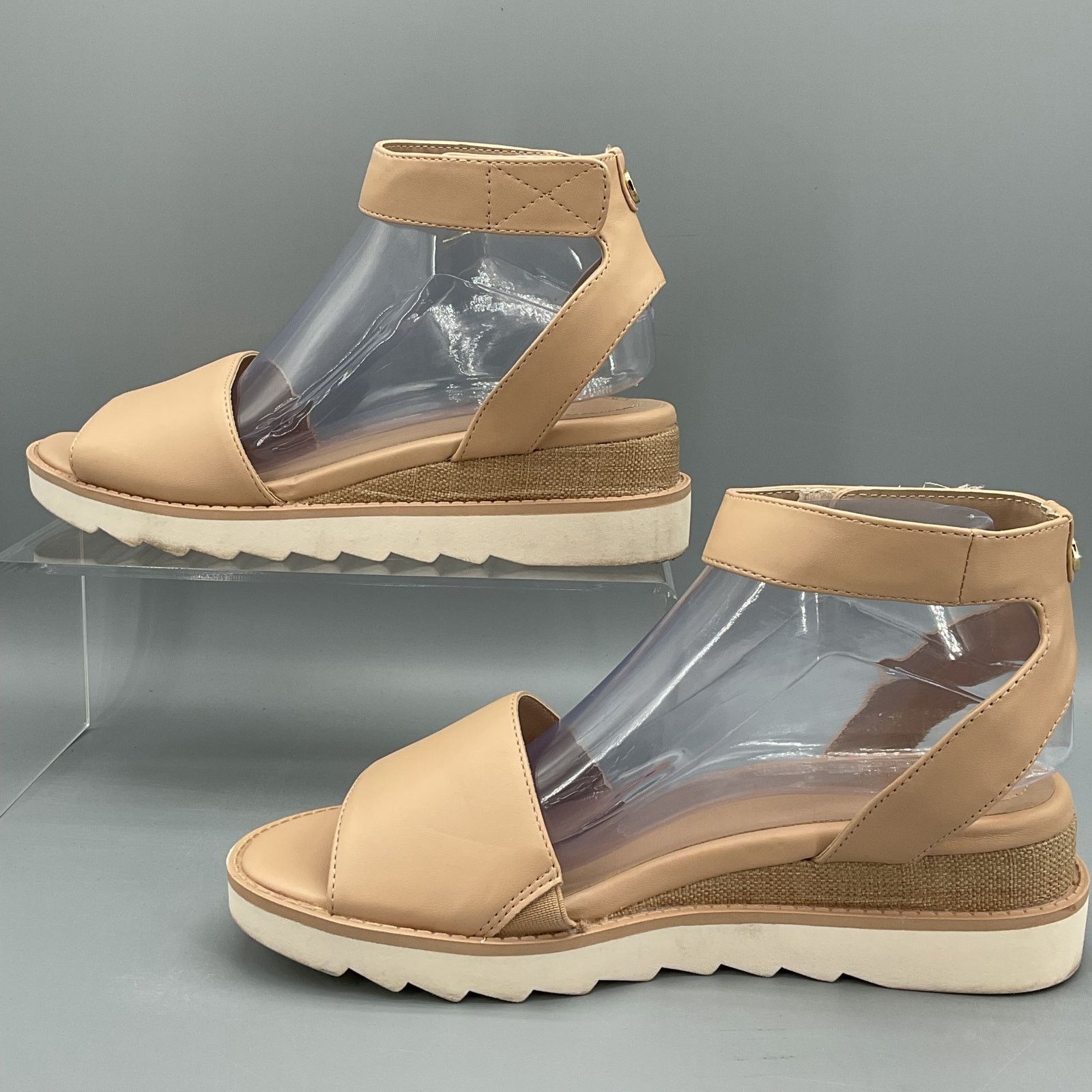Giani Bernini Giani Bernini Womens Constancia Wedge Sandals Beige Size 8.5 Size US 8.5 / IT 38.5 - 2 Thumbnail