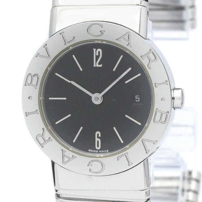 Bvlgari Polished BVLGARI Tubogas Stainless Steel Quartz Ladies Watch