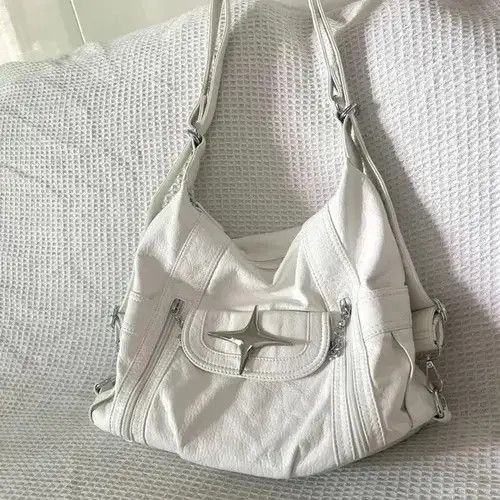 Goods x Hype Bag Y2K Large Capacity Shoulder Bag in White, Women's