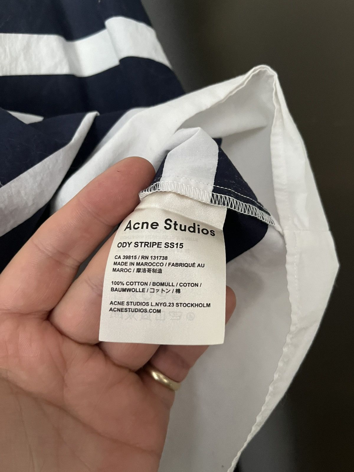 Acne Studios Acne Studios SS15 boxy ody shirt Size US M / EU 48-50 / 2 - 4 Thumbnail