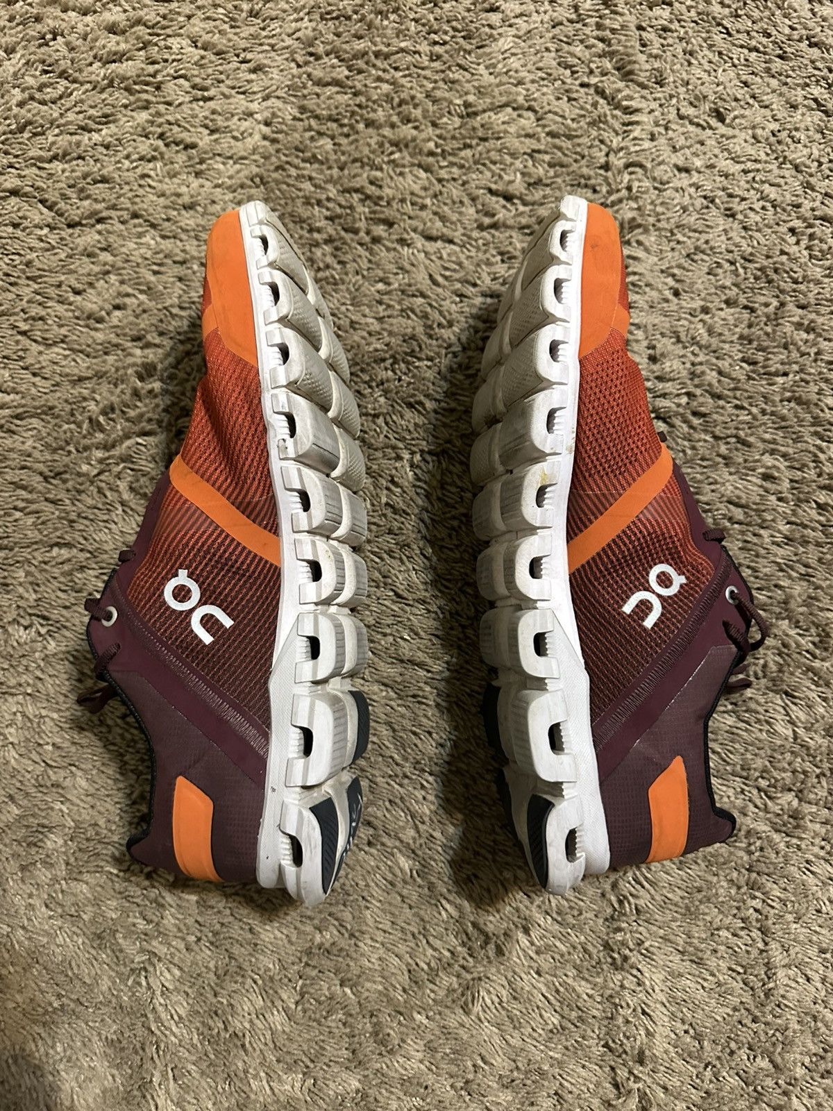 Nike On Running Orange and Black Athletic Shoes with size 11.5 Size US 11.5 / EU 44-45 - 8 Thumbnail