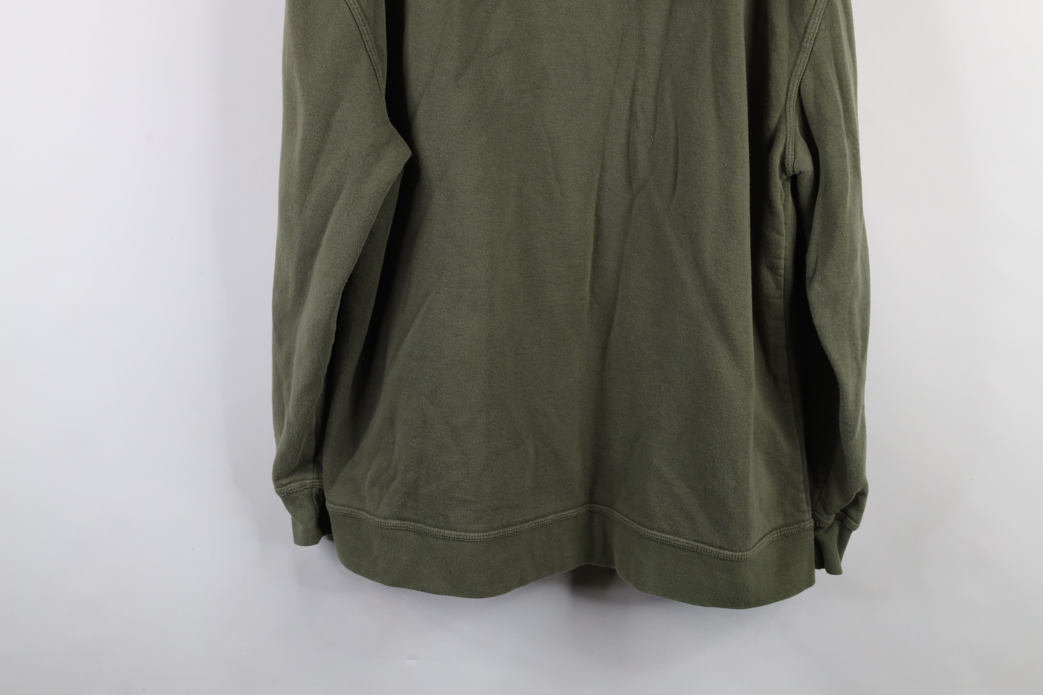 Vintage Vintage Streetwear Blank Hoodie Sweatshirt Army Green Size US XL / EU 56 / 4 - 15 Thumbnail