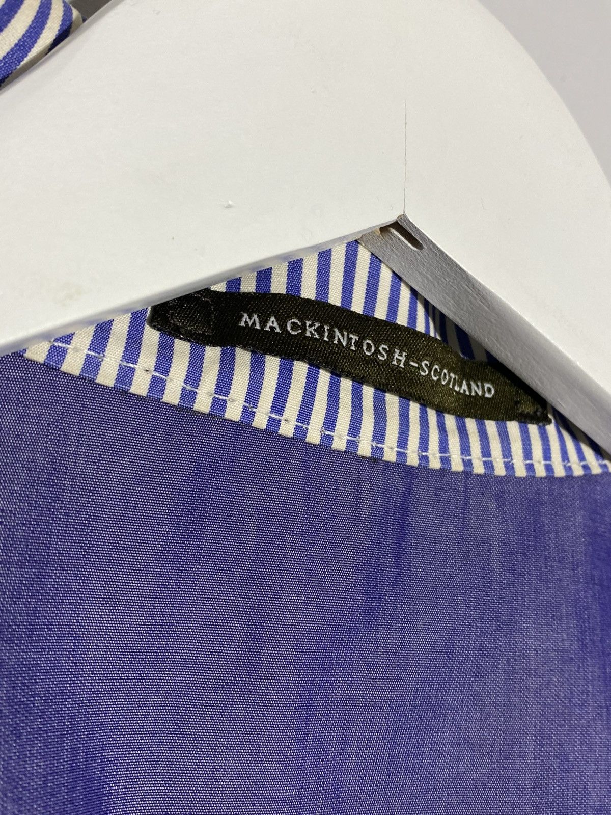 Mackintosh Mackintosh Trench Rain Coat Cotton Bonded Striped Jacket Size XS / US 0-2 / IT 36-38 - 20 Thumbnail