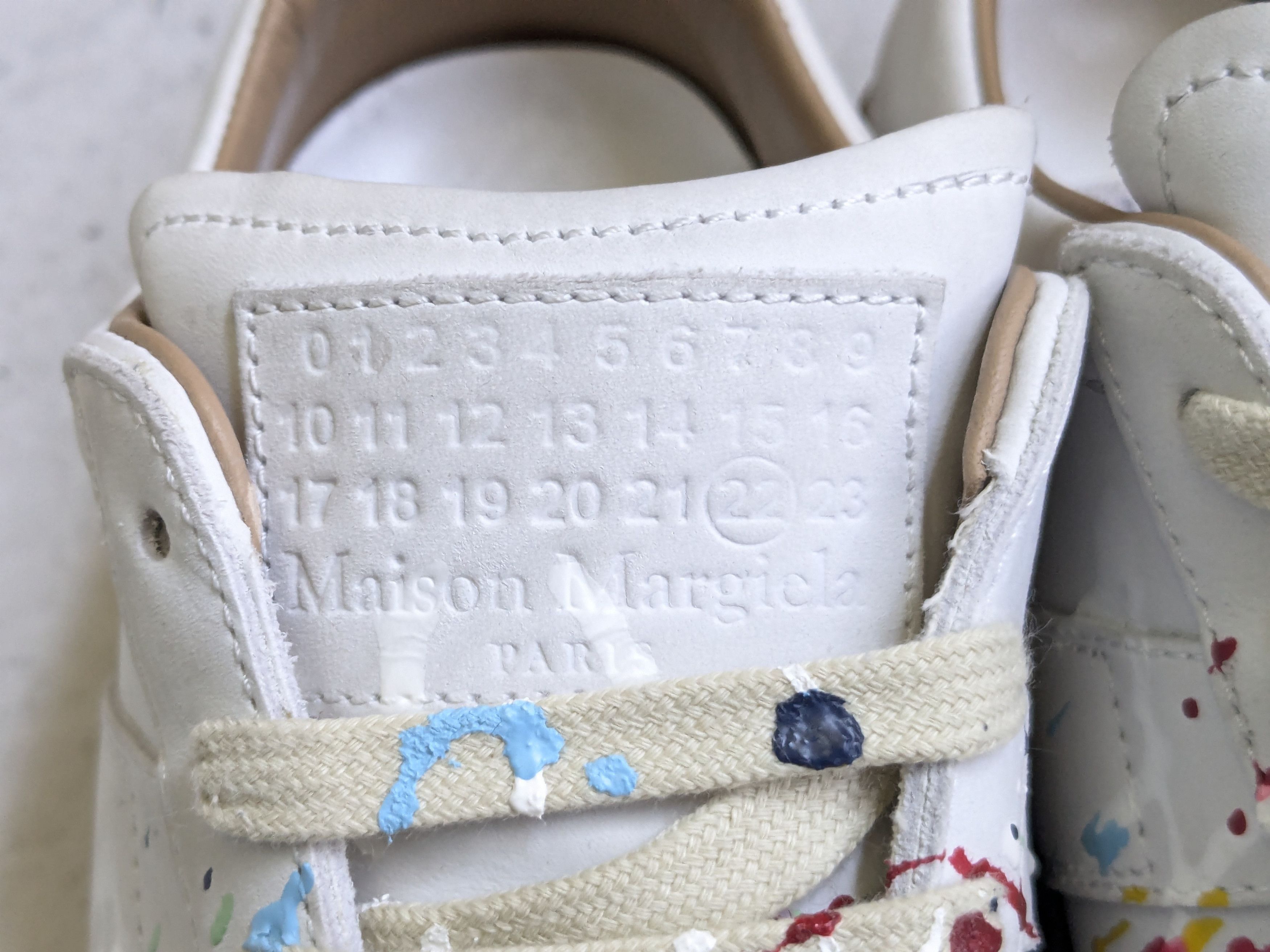 Maison Margiela Maison Margiela Replica GAT Paint Splatter 8 41 Low Tops Gum Size US 8 / EU 41 - 8 Thumbnail