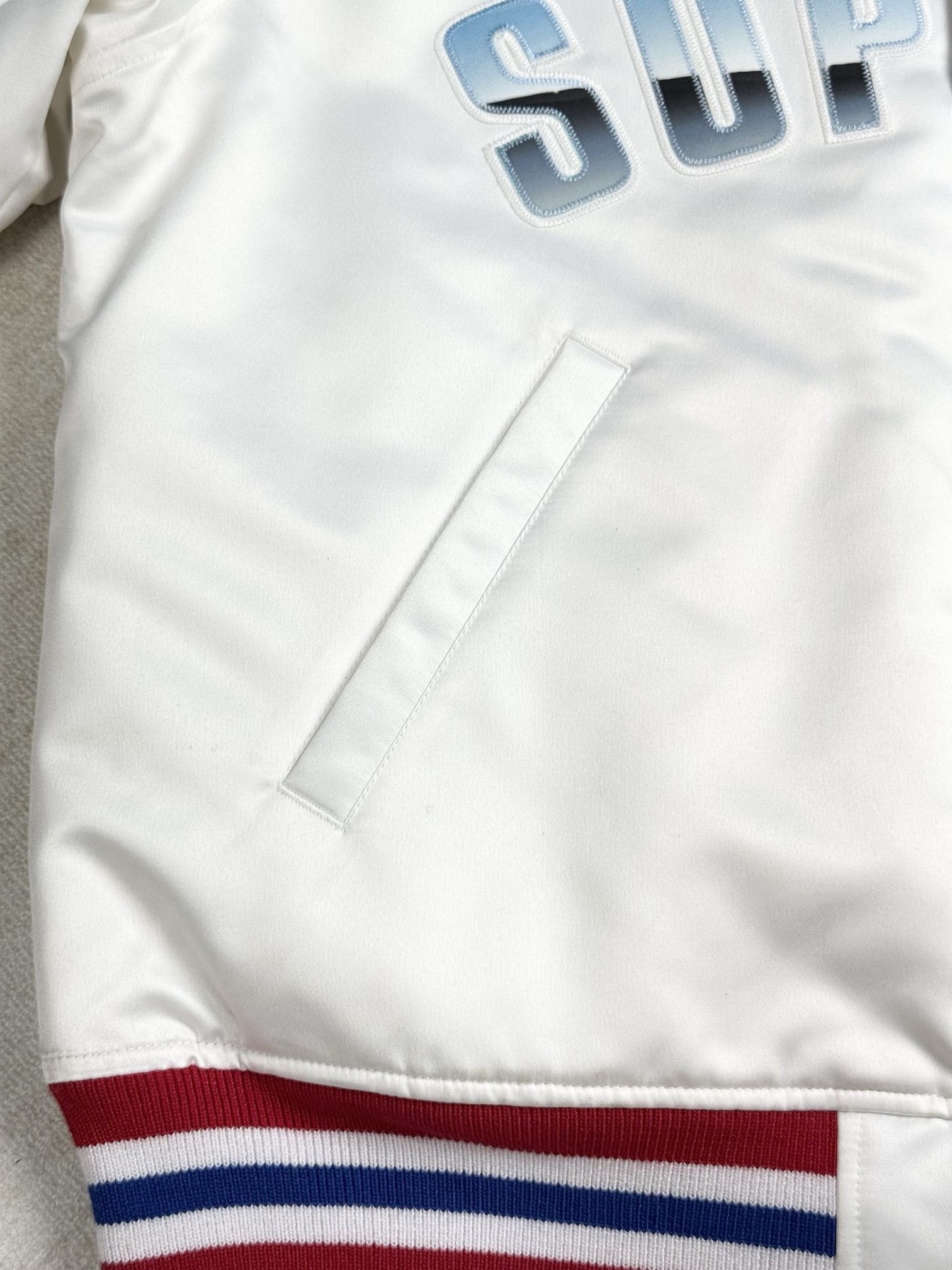 Mitchell & Ness × Supreme Stain varsity jacket Size US L / EU 52-54 / 3 - 9 Thumbnail