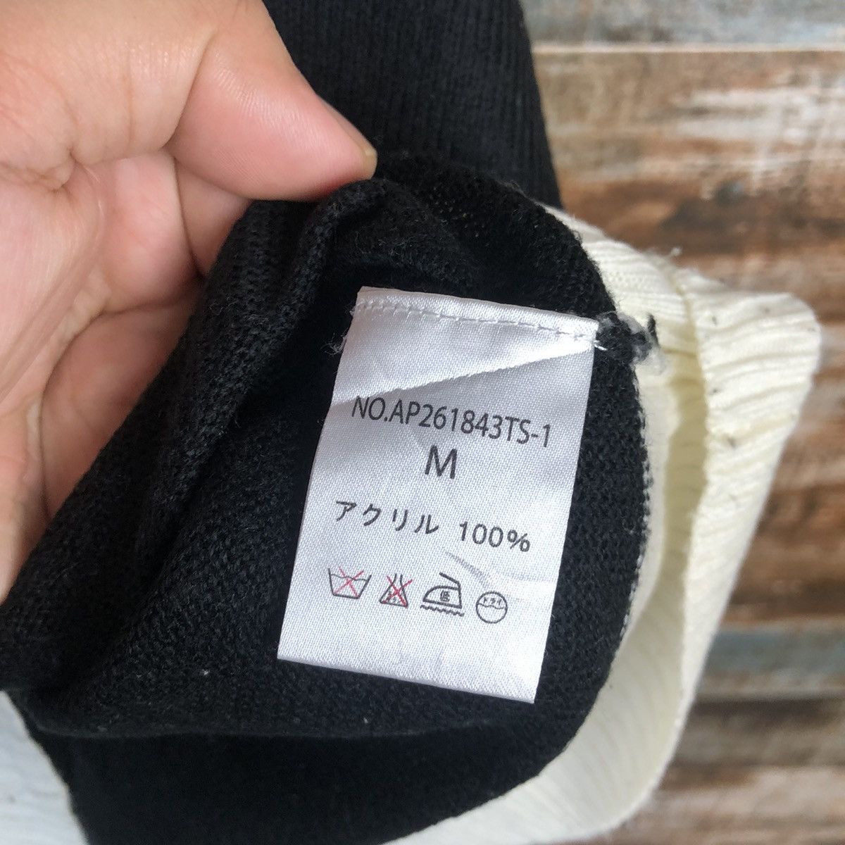 Homespun Knitwear × LOWRYS FARM A Part Of Lowyrs White Black stripe Knitwear #A1795 Size US M / EU 48-50 / 2 - 11 Thumbnail