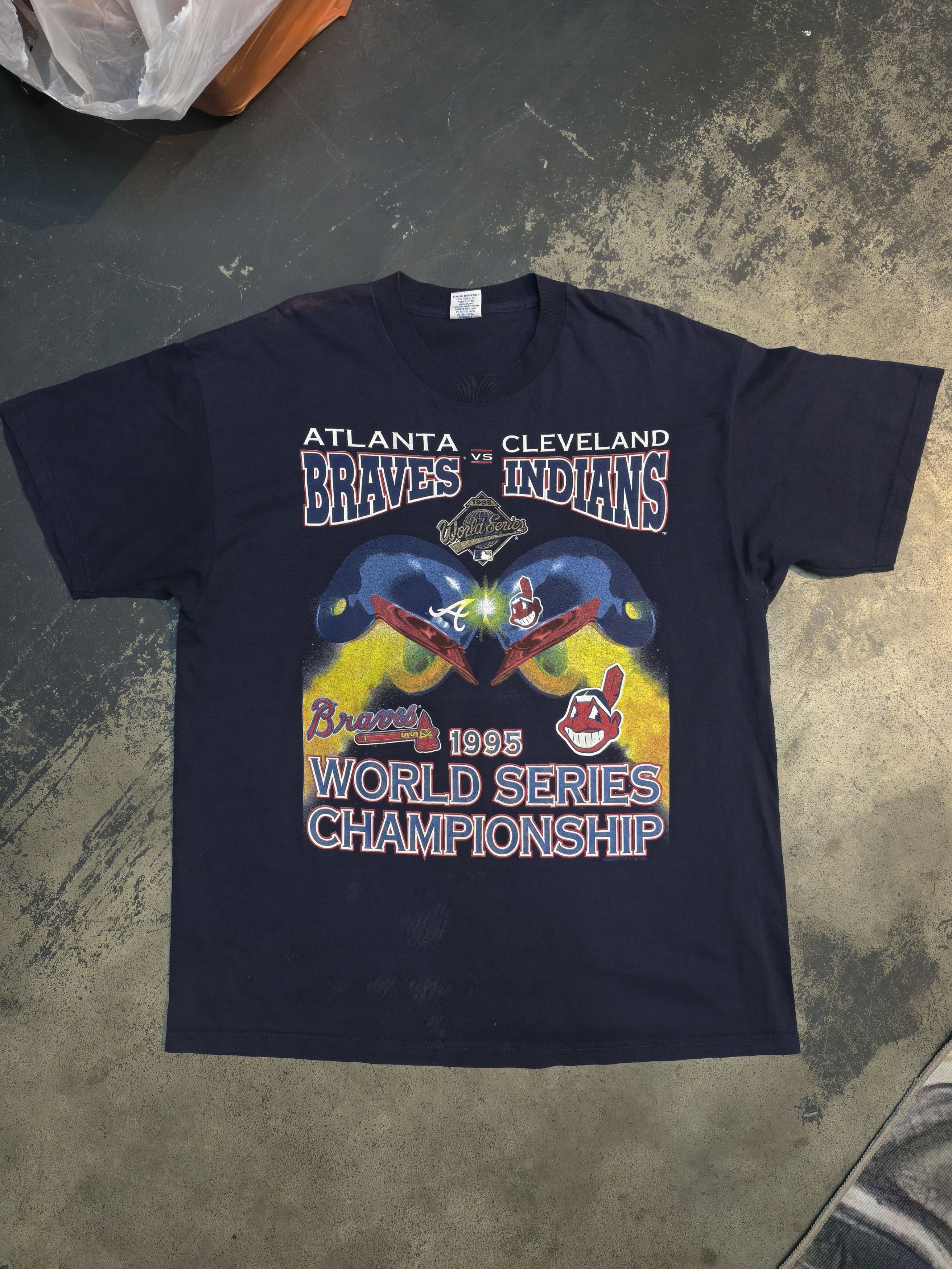 Vintage 3x Vtg 1995 Cleveland Indians Size US XL / EU 56 / 4 - 2 Thumbnail