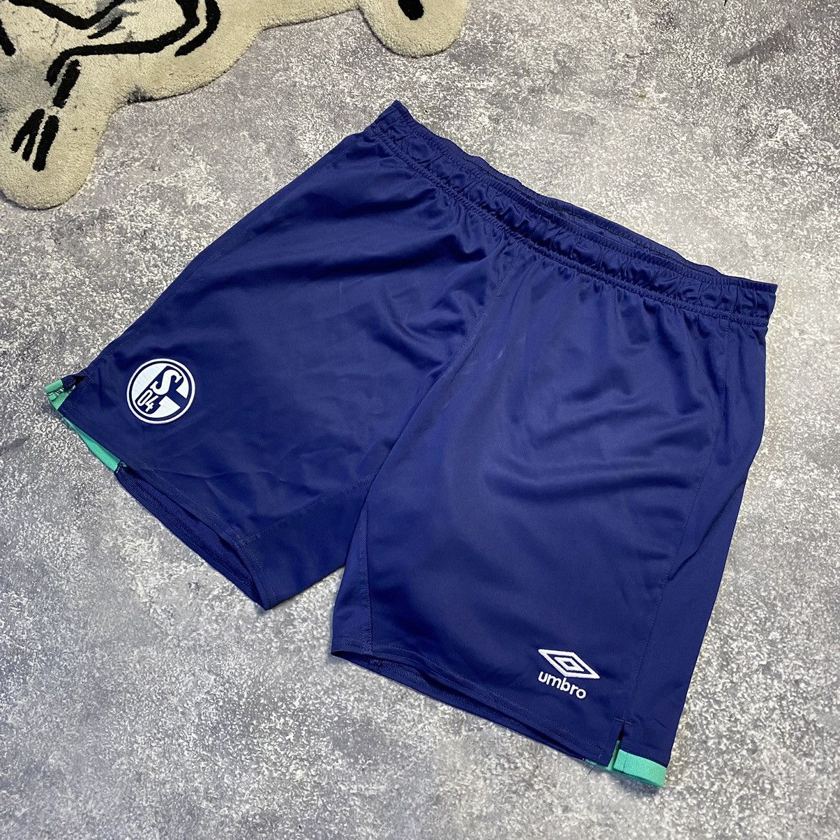 Umbro Vintage Adidas FC Schalke 04 small logo soccer shorts Size US 34 / EU 50 - 2 Thumbnail