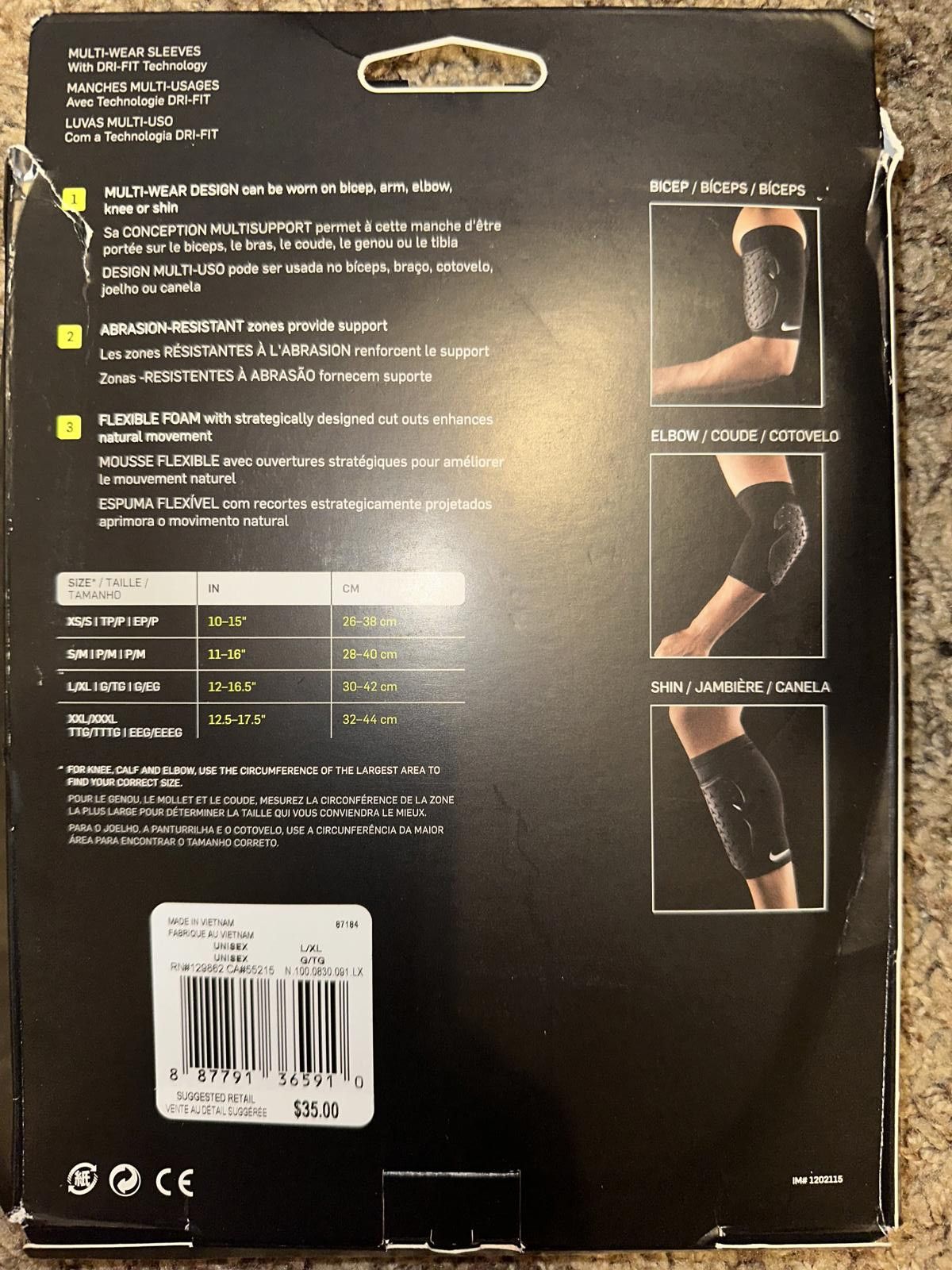 Nike Nike Pro Strong Multi-wear Sleeves Size ONE SIZE - 2 Thumbnail