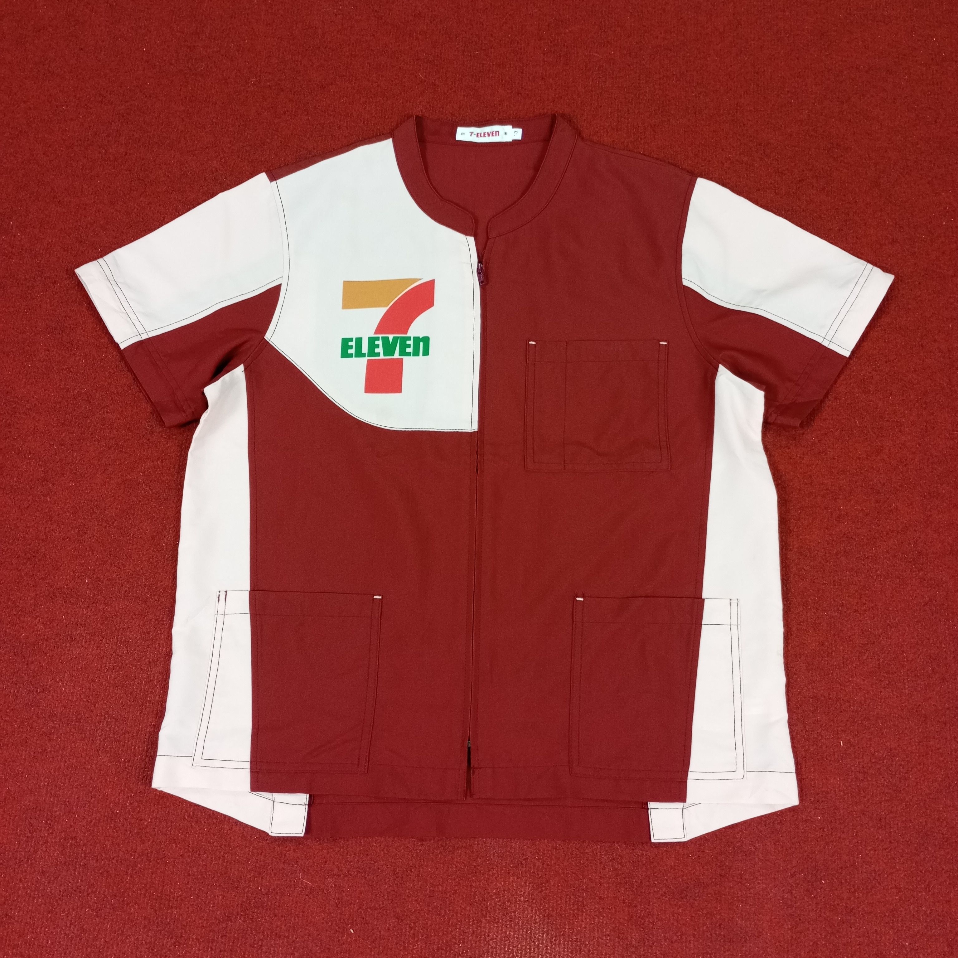 Japanese Brand × Vintage 7 Eleven Japanese Working Uniform Jacket Size US M / EU 48-50 / 2 - 1 Thumbnail