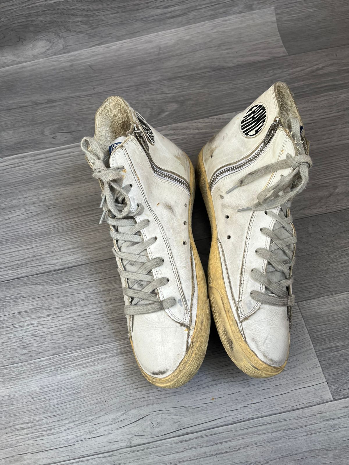 Golden Goose Golden Goose Francy Distressed Hi-Top Sneakers Sz 40 Size US 7 / EU 40 - 4 Thumbnail