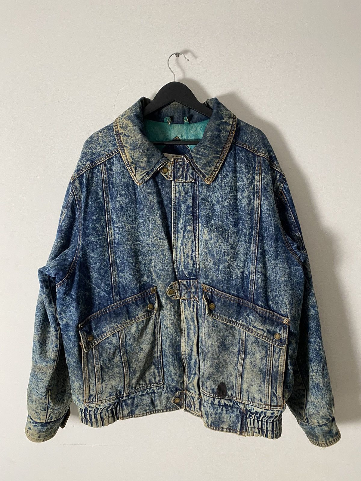 McGregor × Vintage Vintage McGregor Heavy Denim Lined Jacket Size US XL / EU 56 / 4 - 1 Thumbnail