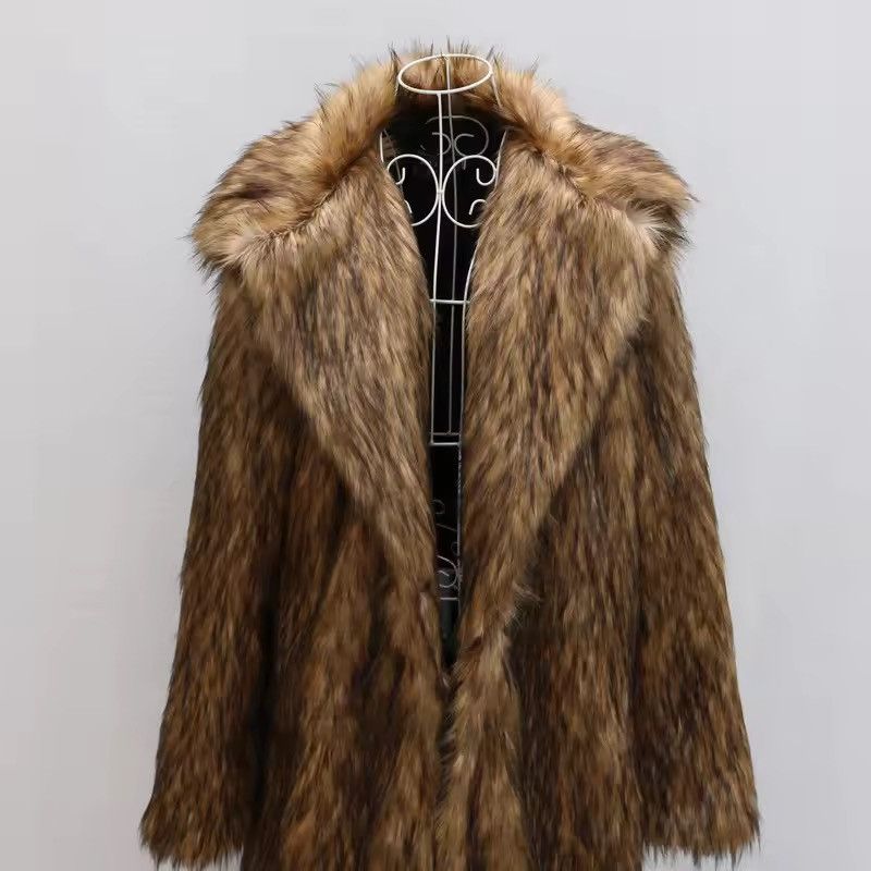 Other Faux Fur Warm Designer Vintage Style Coat Size US L / EU 52-54 / 3 - 3 Thumbnail