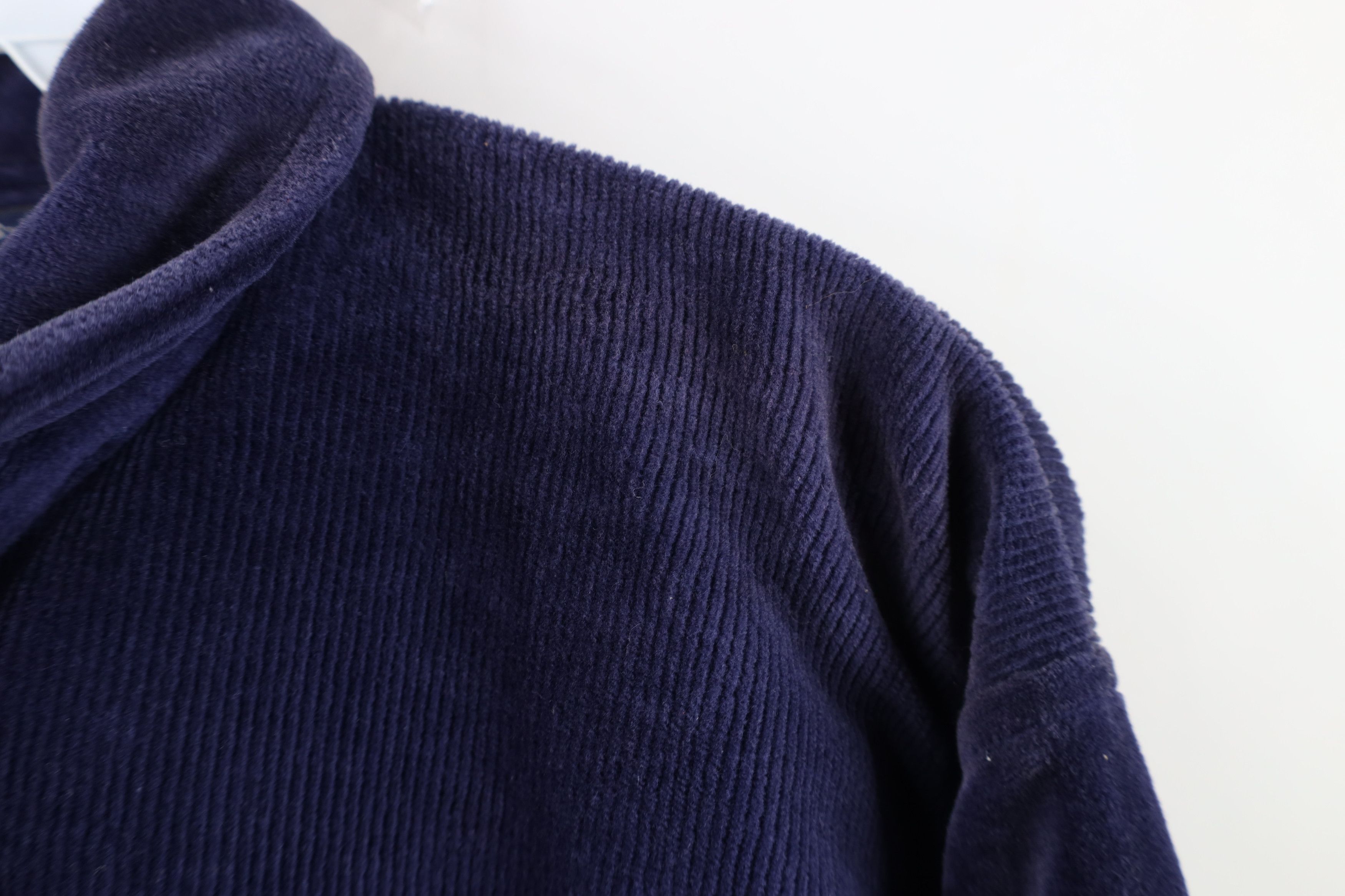 Vintage Vintage 70s Streetwear Velour Collared Pullover Sweater Size US S / EU 44-46 / 1 - 5 Thumbnail