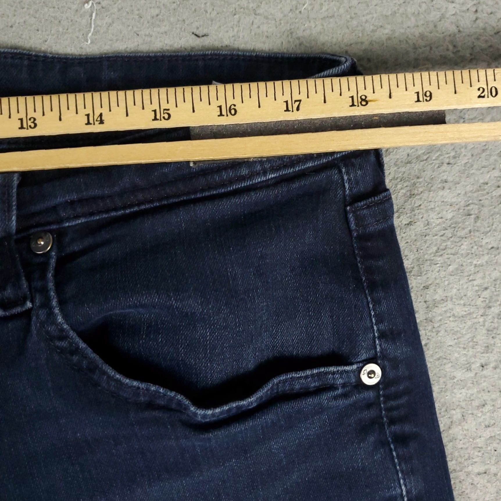 Vintage AG Adriano Goldschmied The Tellis Jeans Mens 38x29 Denim Regular Fit Blue 5-Pocket Logo Vintage No N/A Mens Size US 38 / EU 54 - 3 Thumbnail