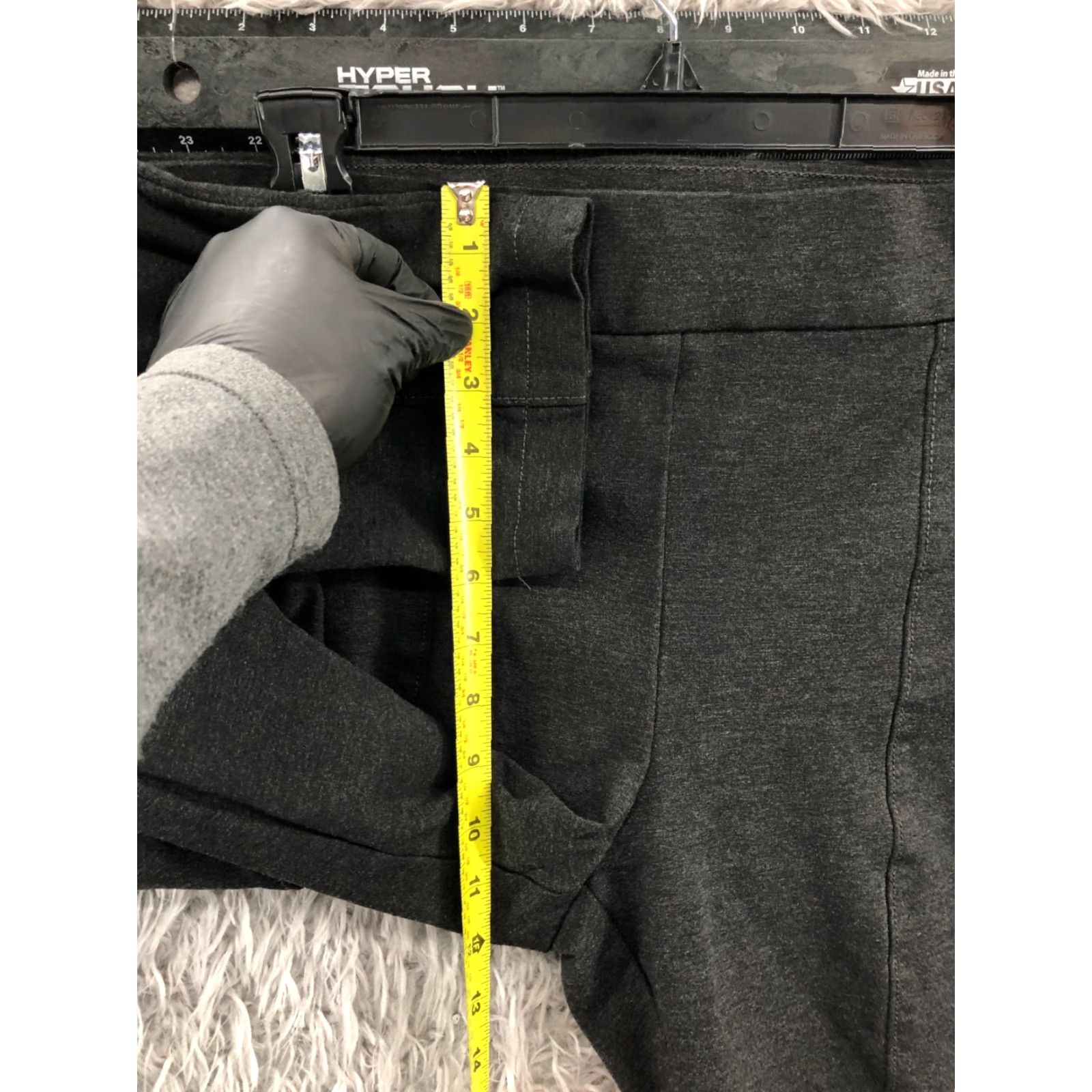 Anne Klein Anne Klein Skinny Pants Pull On Size XL Womens Black Knit Elastic Waist Pockets Regular Rise 26in Ankle Front Flat Front Modern Classic Size 40" / US 18 - 4 Thumbnail