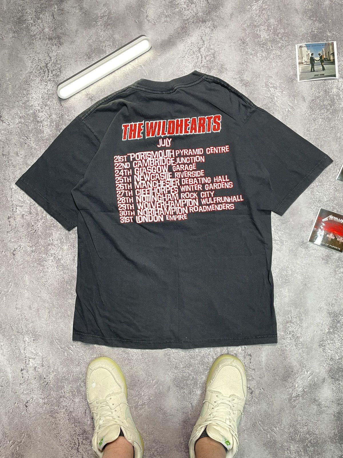 Band Tees Vtg 90s The Wildhearts Earth Grunge Graphic Tee Size US XL / EU 56 / 4 - 7 Thumbnail